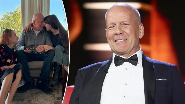 Bruce Willis seen in rare photo shared by daughters as he battles dementia