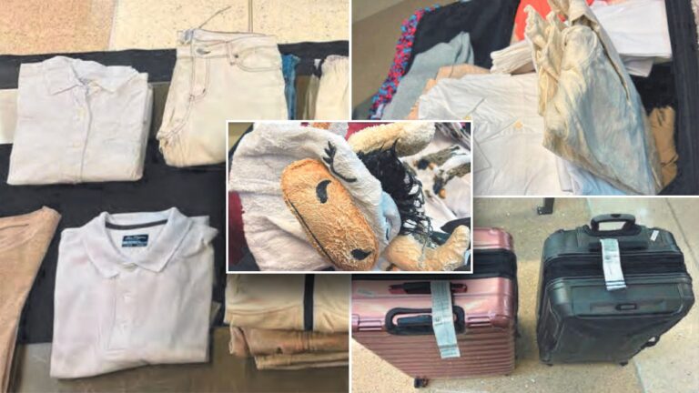 California man allegedly checked suitcases containing meth-caked clothes: DOJ