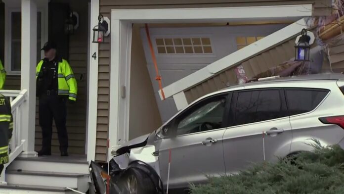 Car crashes into Attleboro home - Boston News, Weather, Sports