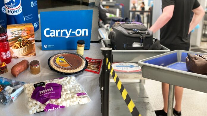 Traveling with these Thanksgiving food items could get you stopped by TSA at airport