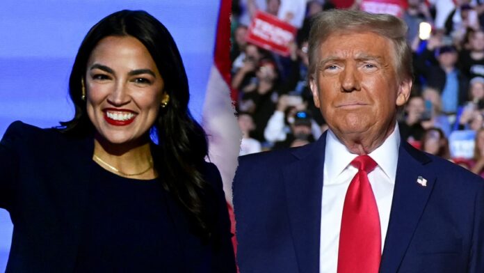 AOC responds with humor to Trump dig about her failed leadership bid