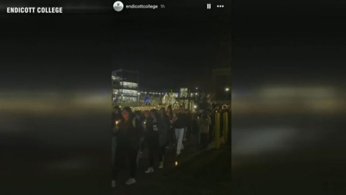 Candlelight vigil held at Endicott College in honor of sergeant killed in crash with wrong-way driver - Boston News, Weather, Sports