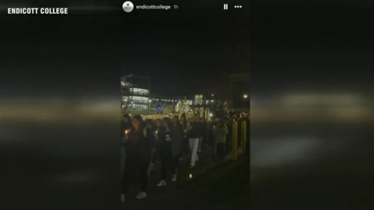 Candlelight vigil held at Endicott College in honor of sergeant killed in crash with wrong-way driver - Boston News, Weather, Sports