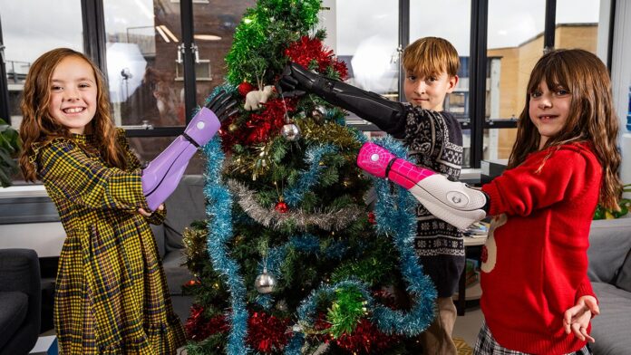 Christmas gift of new bionic arms helps children live fuller, happier lives