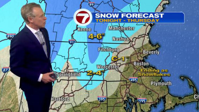 Flakes flying across New England as storm system moves through - Boston News, Weather, Sports