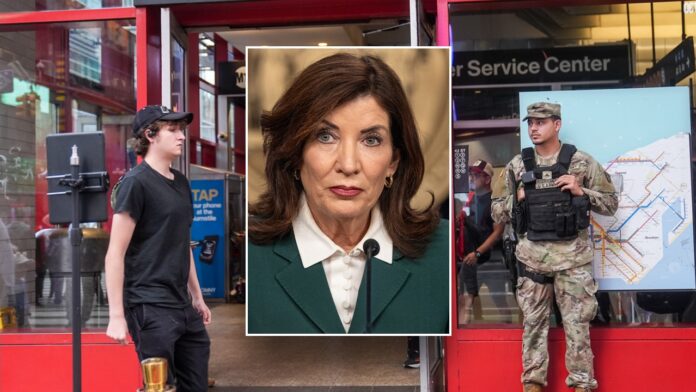 New York Governor Kathy Hochul says National Guard members deployed to guard NYC subway