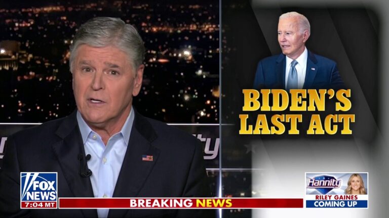 SEAN HANNITY: Biden is 'solely focused on sabotaging' incoming Trump admin