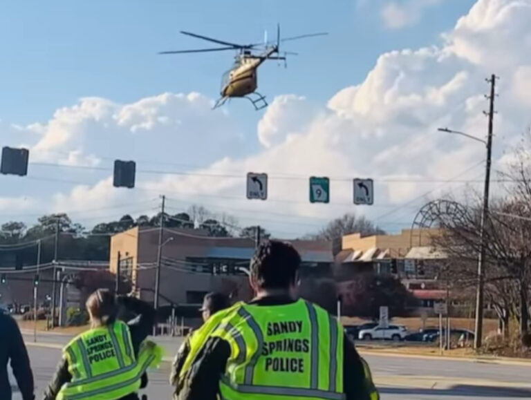 Sandy Springs PD assists in K9 officer's helicopter transport