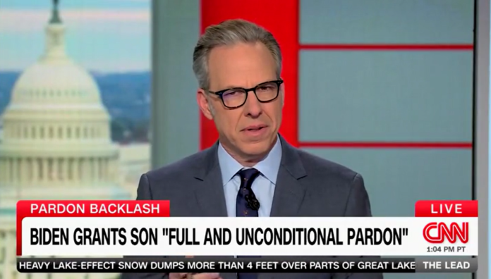 Tapper says Biden lying about pardoning Hunter makes his admin and allies ‘either credulous or complicit’