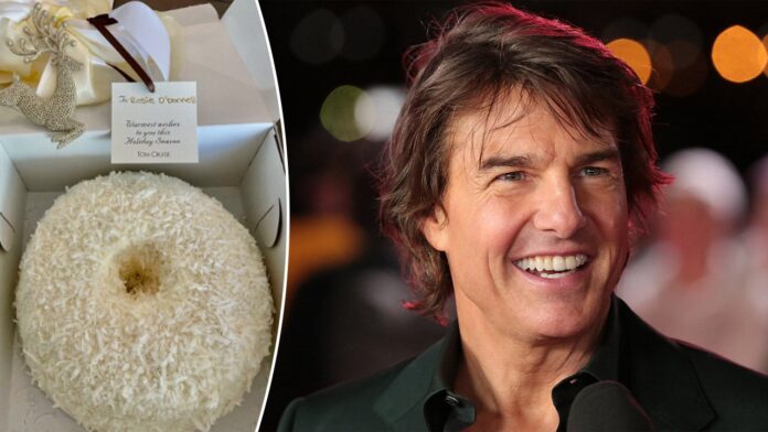 Tom Cruise gifts ‘Top Gun: Maverick’ co-star famous Christmas cake