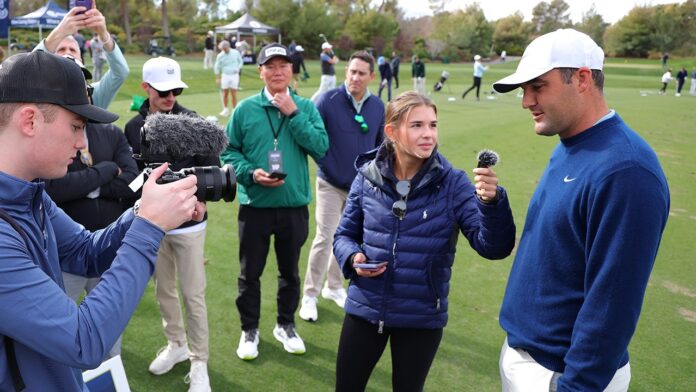 Trump’s granddaughter pokes fun at Tiger Woods while asking Scottie Scheffler about PGA Championship arrest