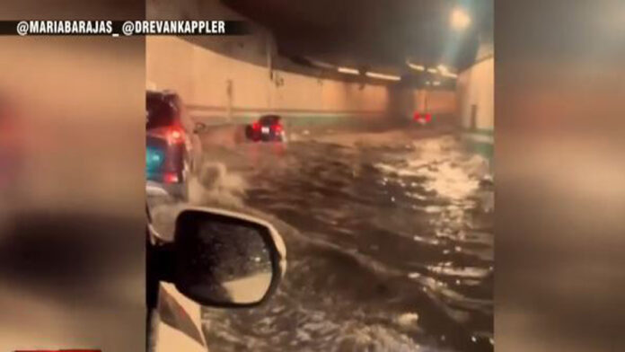 WATCH: Video shows drivers navigating flooded tunnel in Boston - Boston News, Weather, Sports